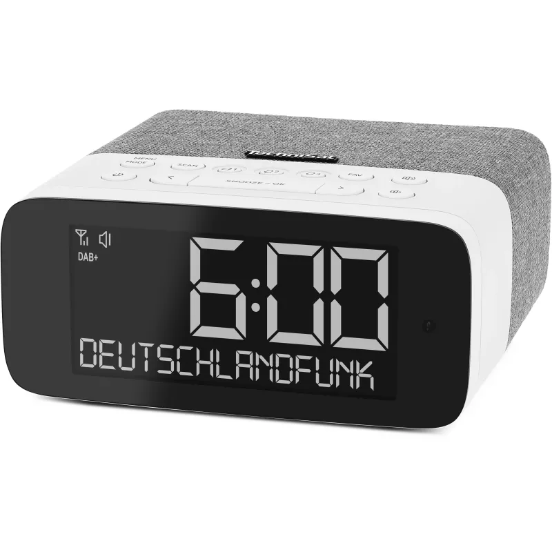 TechniSat DigitRadio 52 ASA DAB+/UKW Bluetooth radio grijs/wit