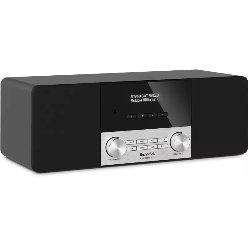 TechniSat CABLESTAR 400 DAB+ radio met Bluetooth, 2 x 10 W, zwart