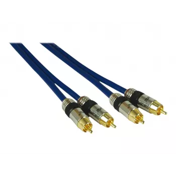Kindermann audiokabel RCA male naar RCA male