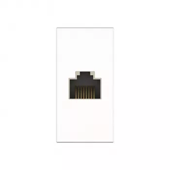 Kindermann Konnect flex 45 click Cat-6A BTR modulaire afdekplaat snap-in RJ45-datamodule