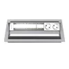 Kindermann CablePort standard² 6-voudige desktop-aansluitbehuizing zilver