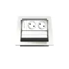 Kindermann CablePort standard² 2-voudige inbouwbehuizing voor stopcontact, zwart