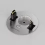 Kindermann CablePort table³ tafelansluitbox voor inbouwmontage, zilver
