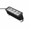 Kindermann CP Office Desk 4-voudige stroommodule (4 x Schuko, 3m kabel, zilver/zwart)