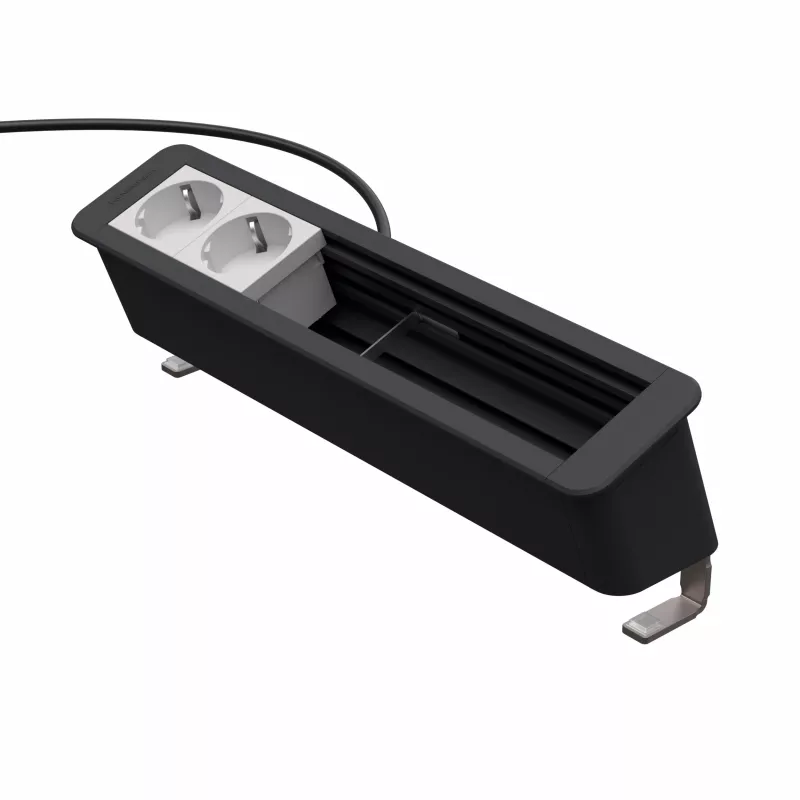 Kindermann CP Office Desk 6-voudig 2 x stroom tafelaansluitpaneel