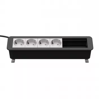 Kindermann CP Office Desk 6-voudig 4 x stopcontact aansluitpaneel (7550000304)