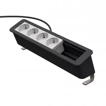 Kindermann CP Office Desk 6-voudig 4 x stopcontact aansluitpaneel (7550000304)