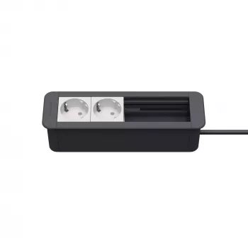 Kindermann CablePort Office Frame 4-voudig 2x stopcontact KIN 7551000202