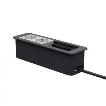 Kindermann CablePort Office Frame 4-voudig 2x stopcontact KIN 7551000202