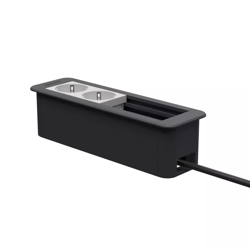 Kindermann CablePort Office Frame 4-voudig 2x stopcontact KIN 7551000202