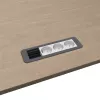 Kindermann CP Office Frame 4-voudig 3 x stopcontact bureau-connectiviteitshub zilver