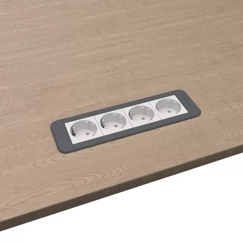 Kindermann CP Office Frame 4-voudig 4 x stopcontact (7551000204)