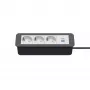 Kindermann CP Office Frame 4-voudige bureau-aansluitmodule met 3x Schuko-stopcontacten en 1x USB-A-oplaadpoort (7551000223)