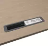 Kindermann CP Office Frame 6-voudig met 2x stroom en 1x USB-oplaadfunctie, zilver