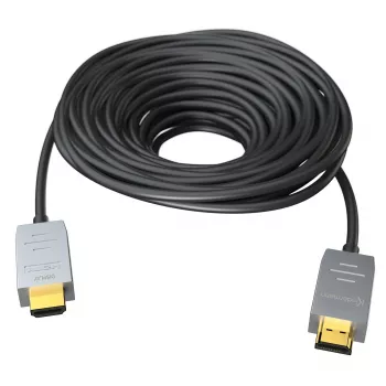Kindermann HDMI 2.0 AOC-kabel 30m stekker naar stekker - actieve optische HDMI-kabel - 4K UHD @ 60Hz - 18 Gbit/s - zwart
