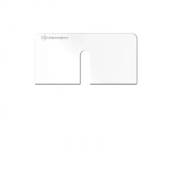 Kindermann Konnect Design Click inbouwframe zuiver wit RAL 9010 2-poorts keystone