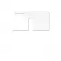 Kindermann Konnect Design Click inbouwframe zuiver wit RAL 9010 2-poorts keystone