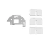 Kindermann Konnect Design Click inbouwframe zuiver wit RAL 9010 2-poorts keystone