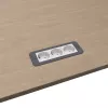 Kindermann CP Office Frame 3-voudig 3x stopcontact tafelconnectiviteitspaneel zilver/zwart