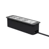 Kindermann CP Office Frame 4-voudig 3x Schuko 1x USB-C PD tafelaansluitmodule
