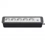 Kindermann CP Office Frame 6-voudig 5x stopcontact 1x USB-A-oplader zwart (7551000325)