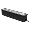 Kindermann CablePort Office Frame 6-voudig 5x Schuko 1x USB-C PD 60W zilver