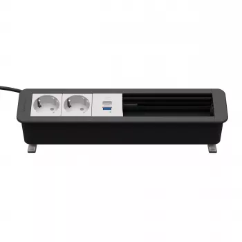 Kindermann CP Office Desk 6-F 2x stroom 1x USB-PD