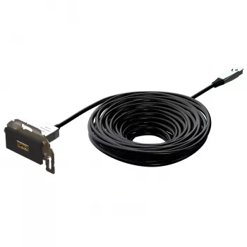 Kindermann Konnect Design HDMI AOC 15 m antraciet - kabel - digitaal/display/video - glasvezel