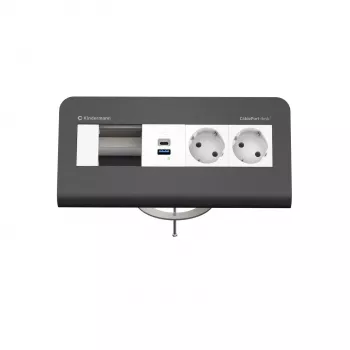 Kindermann CP desk 80 4-voudig 2x stroom USB (7430001372)