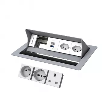 Kindermann CP Standard² 4-voudig 2x Schuko/USB INT 7492IN1172