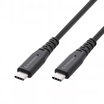 Kindermann USB 4.0 kabel 2m USB-C naar USB-C - data-/video-/laadkabel - zwart