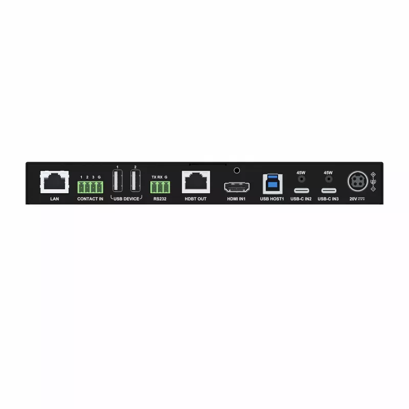 Kindermann MultiSwitch 31 HDBT 2.0 transmitter / presentatieswitch - 3x1 USB-C & HDMI over HDBaseT - Telnet - RS-232 - 4K UHD