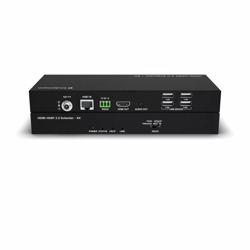 Kindermann HDMI-HDBT 2.0 Extender - ontvanger - RS-232 - USB 2.0
