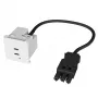 Kindermann dual port USB-C oplader 65W PD