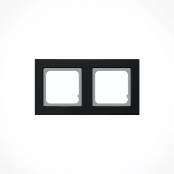 Kindermann Switch Frame Gira E2 zwart 2-voudig
