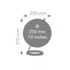 TROIKA Globe 23.5 Degrees (G2507-P2P2/CB) - bureauglobe presse-papier, verchroomde voet, 60mm