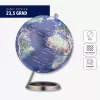 TROIKA Globe 23.5 Degrees (G2507-P2P2/CB) - bureauglobe presse-papier, verchroomde voet, 60mm