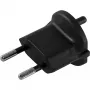 NN vaste adapter Zwitserland type 11 naar contourstekker (CEE 7/17) zwart