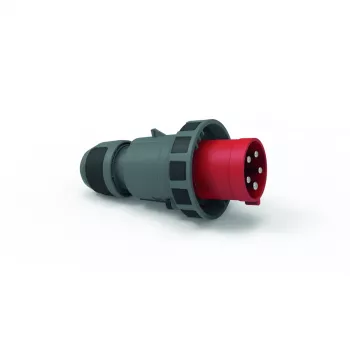 Bals Elektrotechnik CEE-industriestekker 63A 5p 400V 6h IP67 schroefklem bajonetring rood