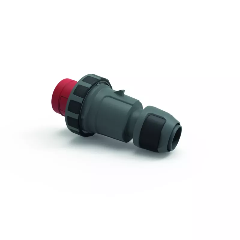 Bals Elektrotechnik CEE-industriestekker 63A 5p 400V 6h IP67 schroefklem bajonetring rood
