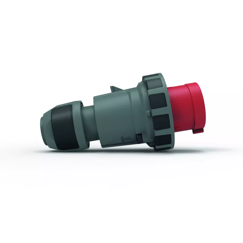 Bals Elektrotechnik CEE-industriestekker 63A 5p 400V 6h IP67 schroefklem bajonetring rood
