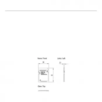 Siemens 2GB SIMATIC Secure Digital (SD) geheugenkaart 6AV2181-8XP