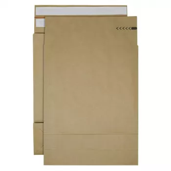 Bong vouwverzendenveloppen e-Green ca. DIN C3 zonder venster bruin met 12,0 cm vouw 200 stuks