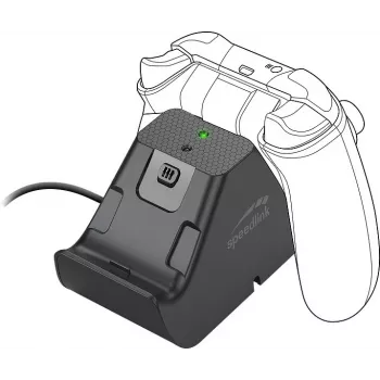 Speedlink JAZZ USB-controller-oplaadstandaard, 1,5 m, Zwart (SL-260002-BK)