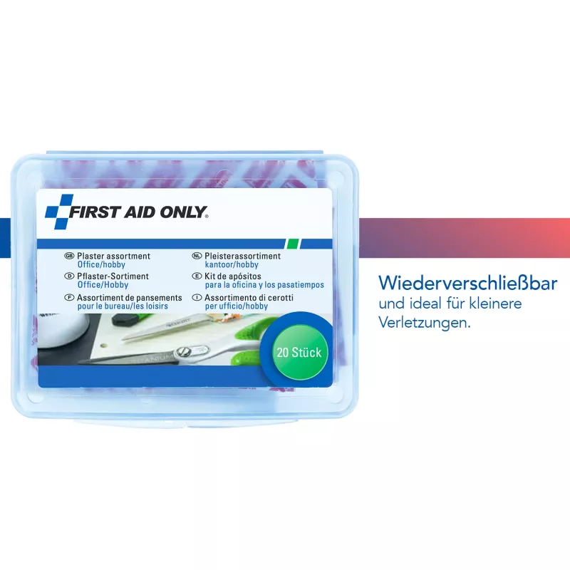 First Aid Only pleisters P-10025 kantoor/hobby 20 stuks/pak