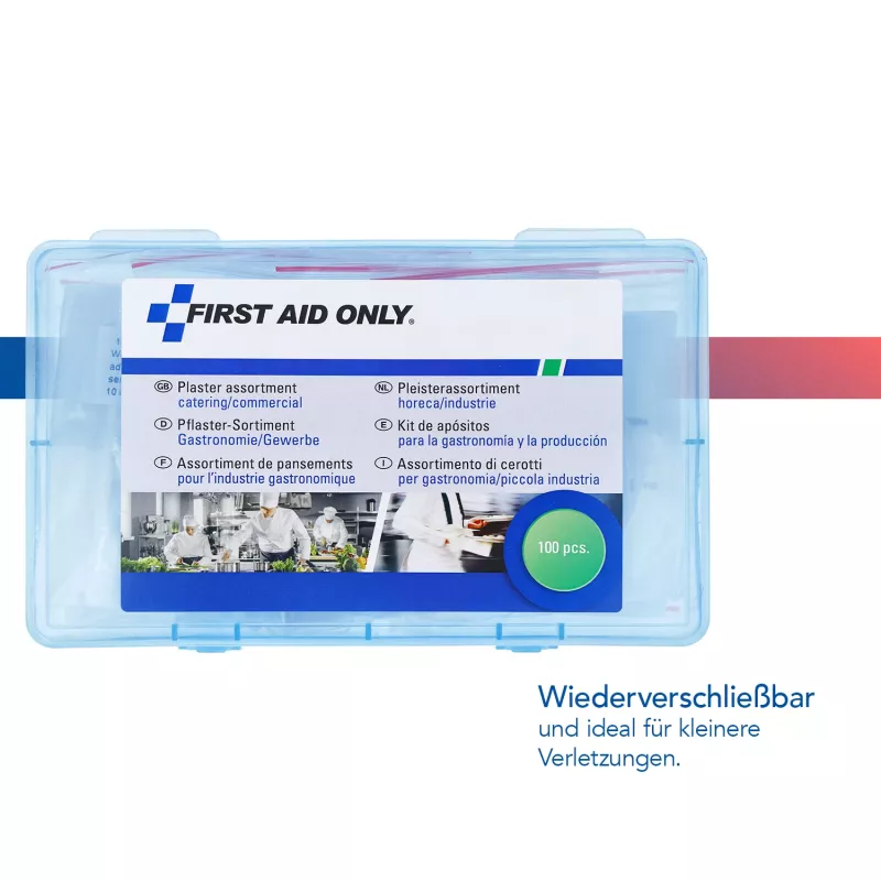First Aid Only P-10026 detecteerbare pleisters gastronomie 100 stuks