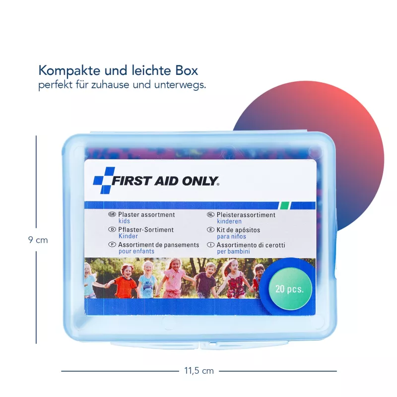 First Aid Only 20 pleisters kinderen P-10032 assorti