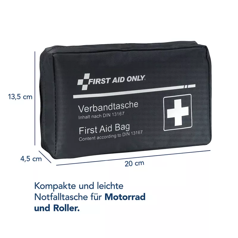 First Aid Only motor-EHBO-kit DIN 13167 blauw diverse verbanden