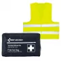 First Aid Only motor-EHBO-kit DIN 13167 blauw met veiligheidshesje