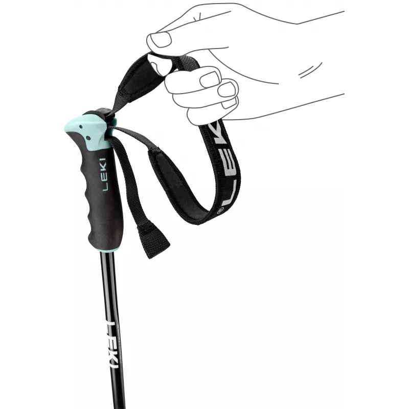LEKI KIJE NEOLITE AIRFOIL WOMEN Skistokken 115 cm Blauw/Wit